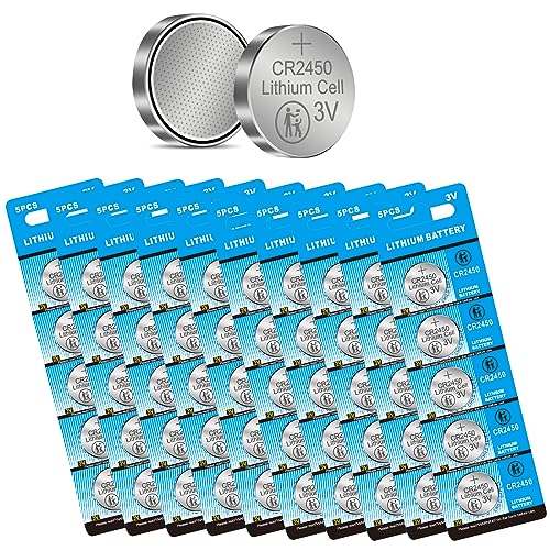 CR2450 Lithium Battery 3 Volt Coin Button 50 Pack