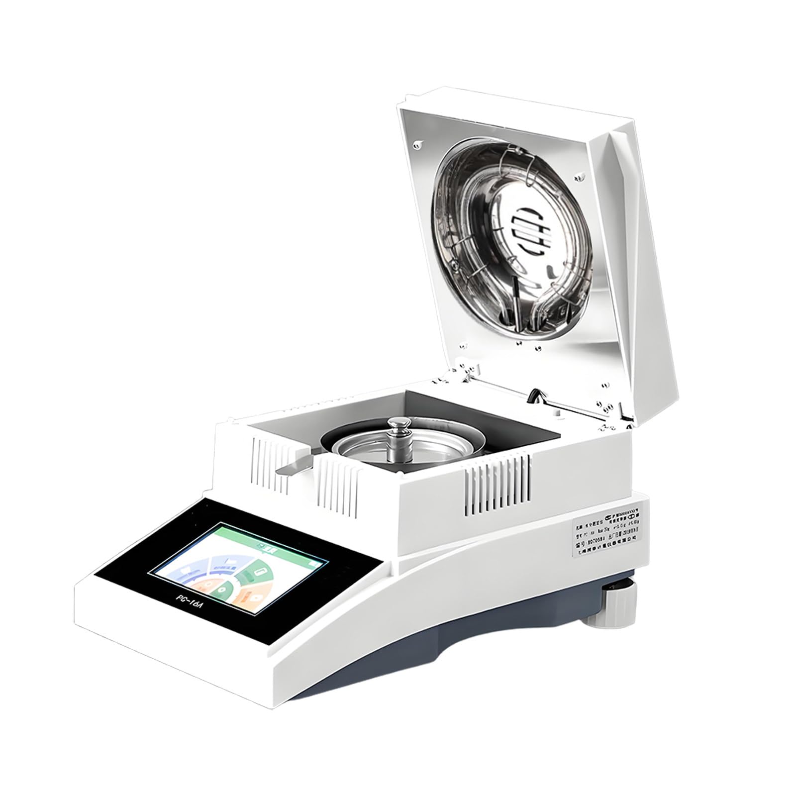 Analizador de Humedad Digital de Laboratorio, Control de Temperatura de 60 a 160 °C, Determinación De Humedad con Balanza De Humedad Halógena De Alta Precisión De 0,001 G 220V-100g/1mg