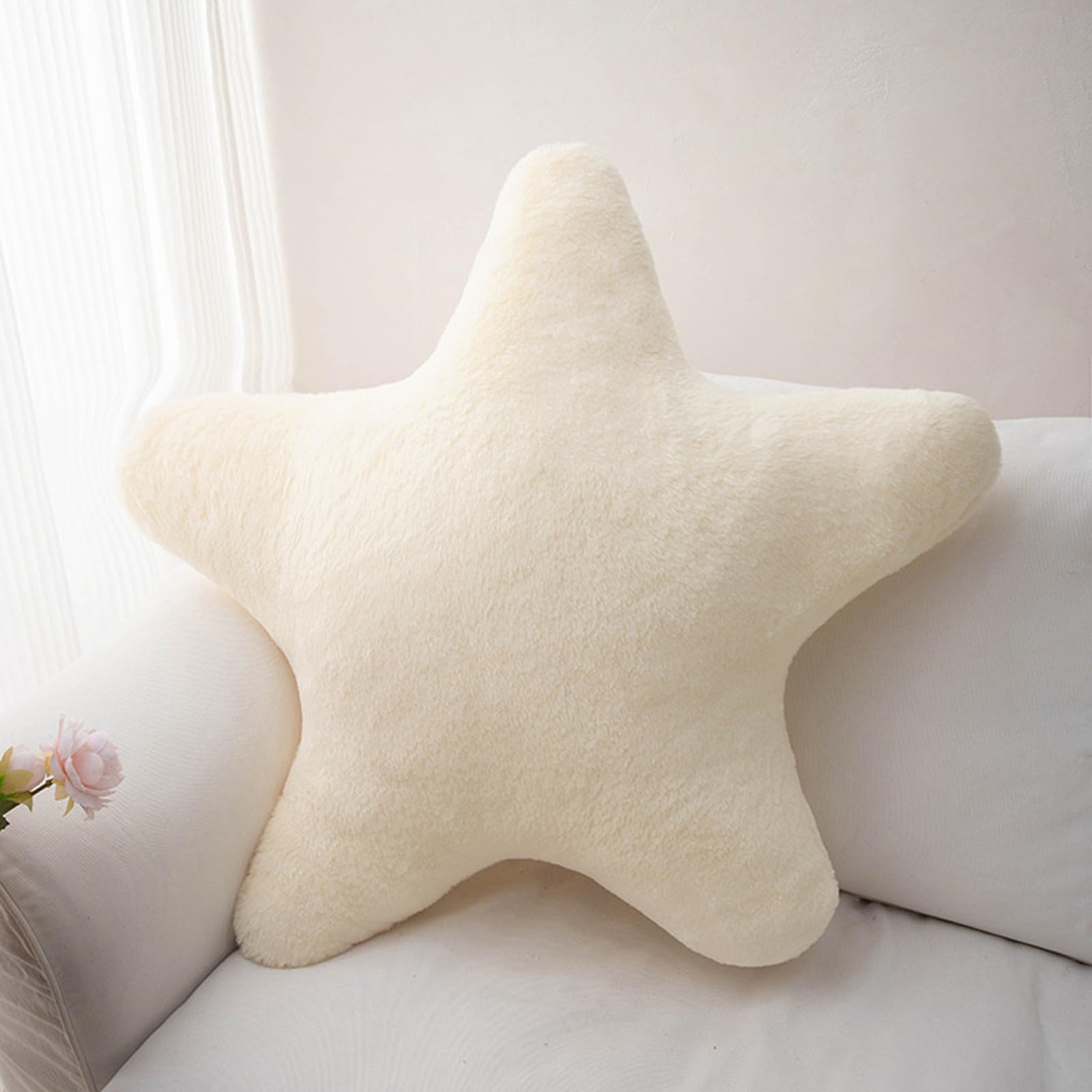 MmotZsb Sternkissen Kissen Stern, Kissen Sternform Dekokissen Kinderzimmer, Kuschelkissen Kinder Kuschelkissen Mädchen Plüschkissen, Flauschig Kissen Mädchen