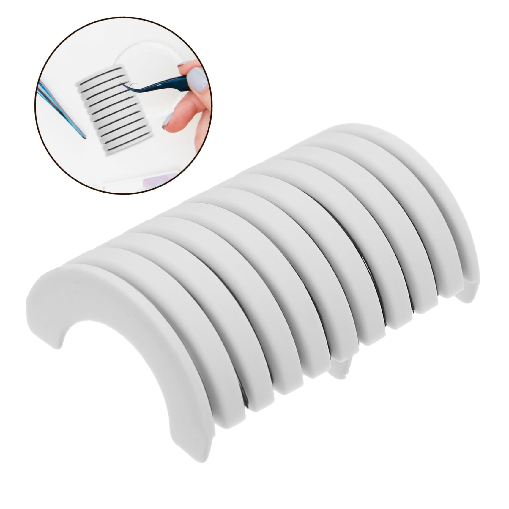 Adhesivas Autoadhesivas Para Pestañas Cajas Impermeables Y Resistentes Sudor Adhesivo Práctico Para Extensiones De Pestañas Repetido 3 Cajas*4