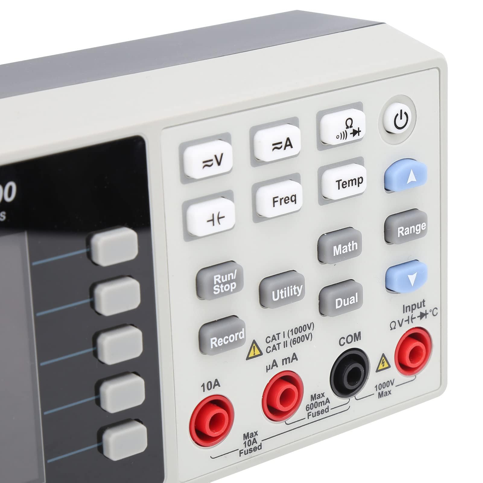 Multímetro, multímetro digital XDM1041 3.7in LCD Mini Multímetro digital de escritorio Medidor de temperatura de valor eficaz verdadero Medidor para instrumentos, laboratorios(EU Plug)