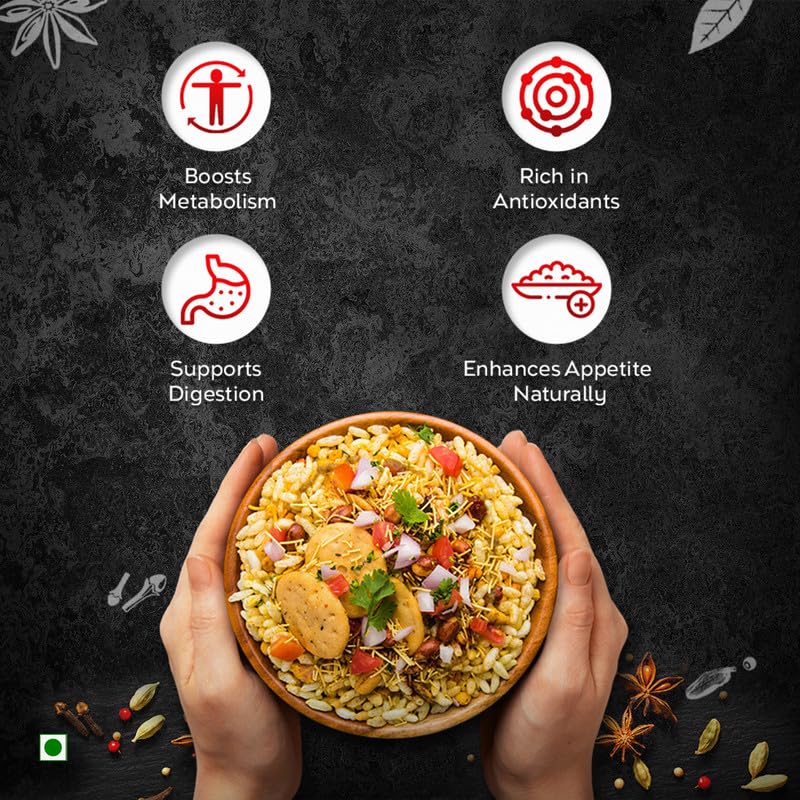 Image of Pushp Poha Masala | 100g Pouch | Indori Poha Masala | Indori-Style Spice Mix | Quality Blend | No Preservatives (Pack of 1)