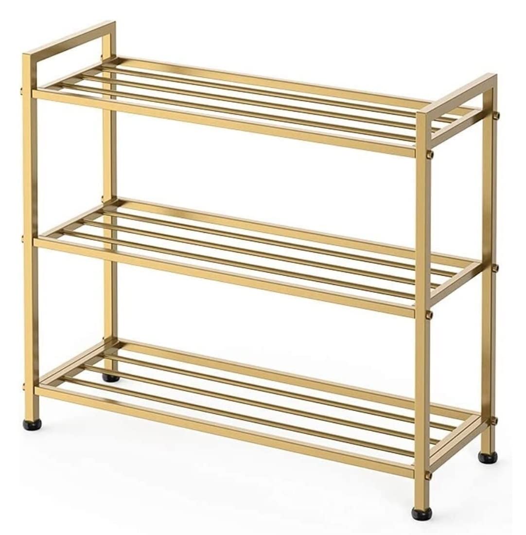 DANNMPX Shoe Rack Metal Shoe Rack Storage Organizer Shelf Home Stand For Closet Entryway Hallway Storage(3 Tiers)
