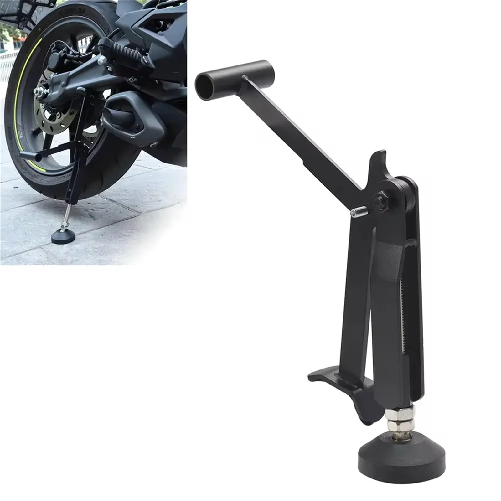 adapter podpórki Rama podnosząca składana do motocykla, ciężka, stabilna rama dźwigu z podłokietnikiem