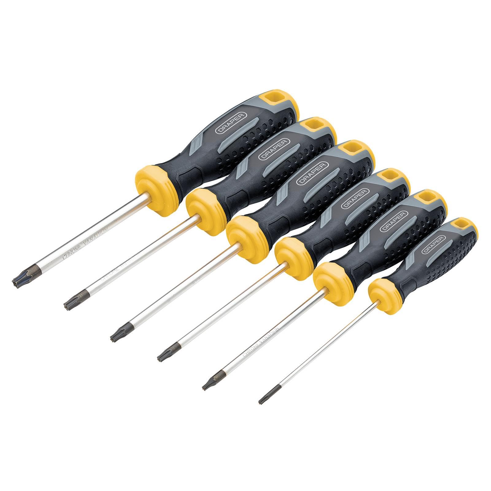 Draper 13435 TX-STAR Tamperproof Soft Grip Screwdriver Set (6 Piece)