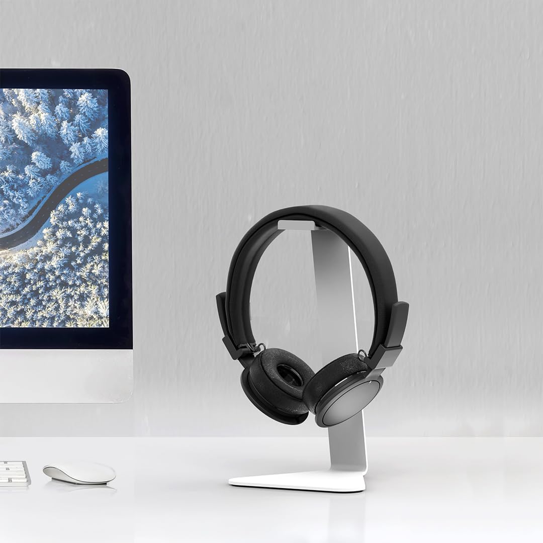 Kanto H1 - Soporte Universal para Auriculares con Acolchado de Silicona Curvado