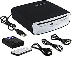 Cd Player Portátil Para Carro, Usb Externo Para Carro, Cd Dvd Player Portátil Universal Para Carro, Estéreo, Tv, Mac, Laptops, Desktops, Pc Com Porta Usb Plug And Play, Porta Aux