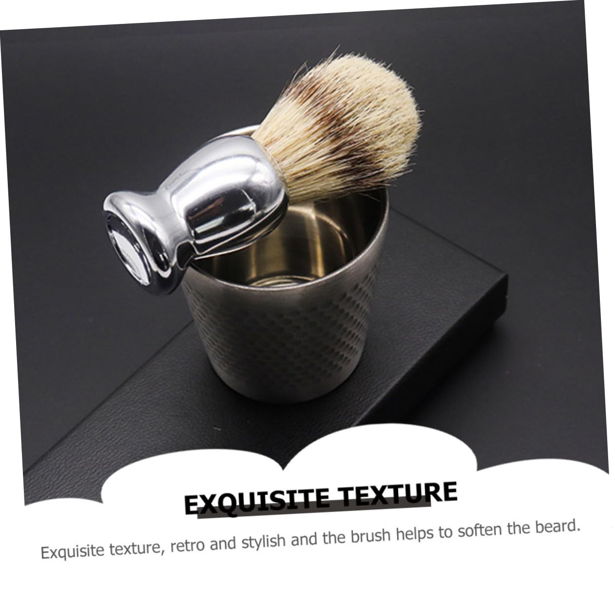 Angoily 3juegos Para Hombres Brocha y Bowl De Inoxidable Kit Práctico Para Afeitar Casa o Barbería Incluye Jabón y Cepillo De Cuidado Personal