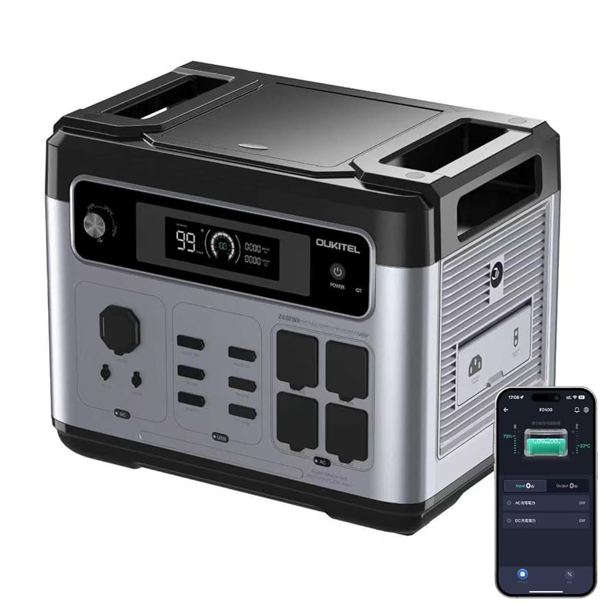OUKITEL P2400 ポータブル電源 2048Wh瞬間最大4800W Amazon.co.jp: OUKITEL ポータブル電源 2048Wh 1.6時間満充電 13