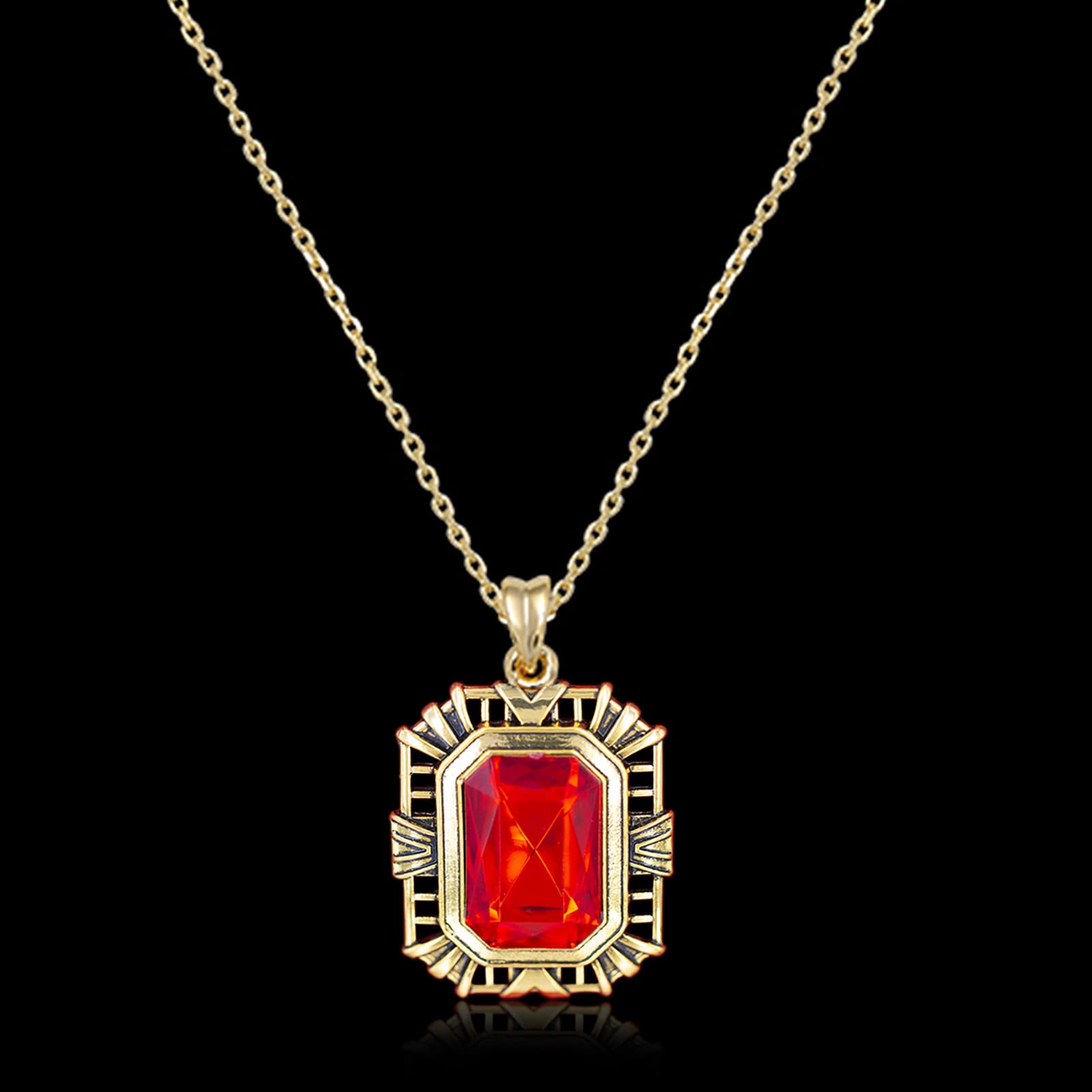 ATZFCAENX Sandman Dreamstone Ruby Necklace, The Dreamstone That