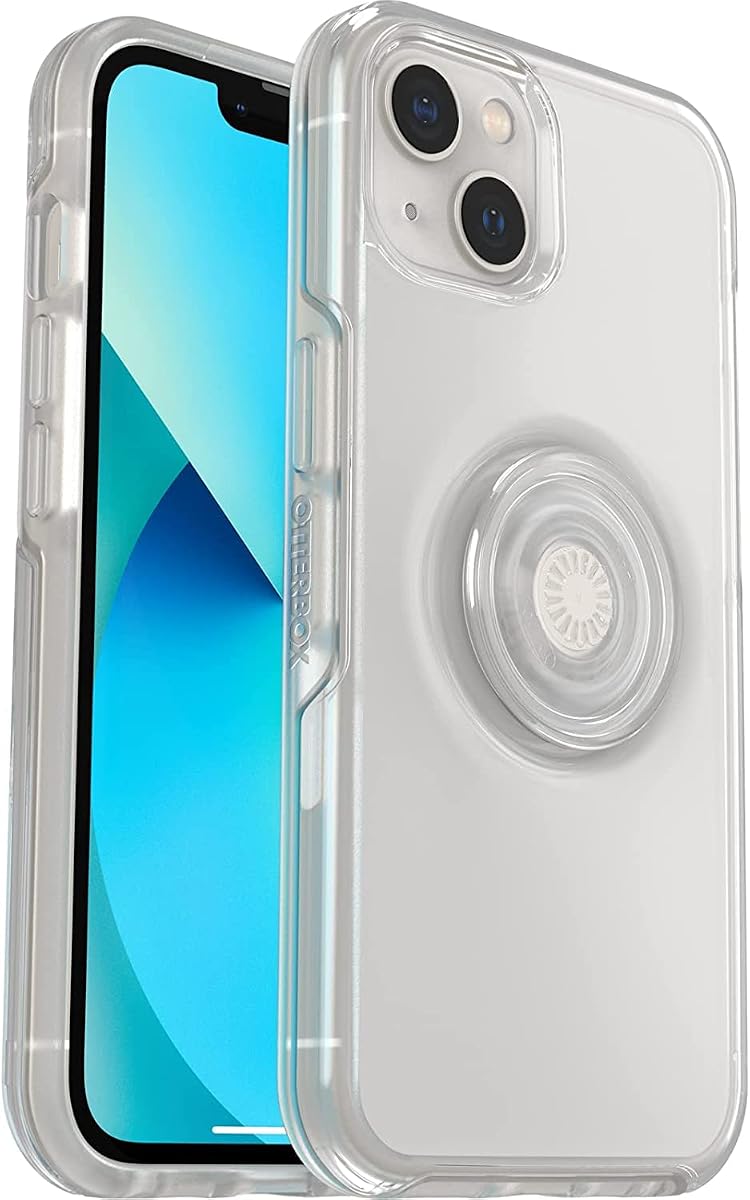 Estuche OtterBox + Pop Symmetry Clear Series para iPhone 14 y iPhone 13 (solamente) - Empaque no minorista - Transparente