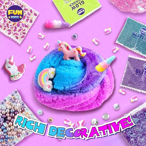 Fun Kidz 990D7062 Fluffy Unicorn Slime Kit For Girls, Funkidz Cloud Slime Gift thumb #1
