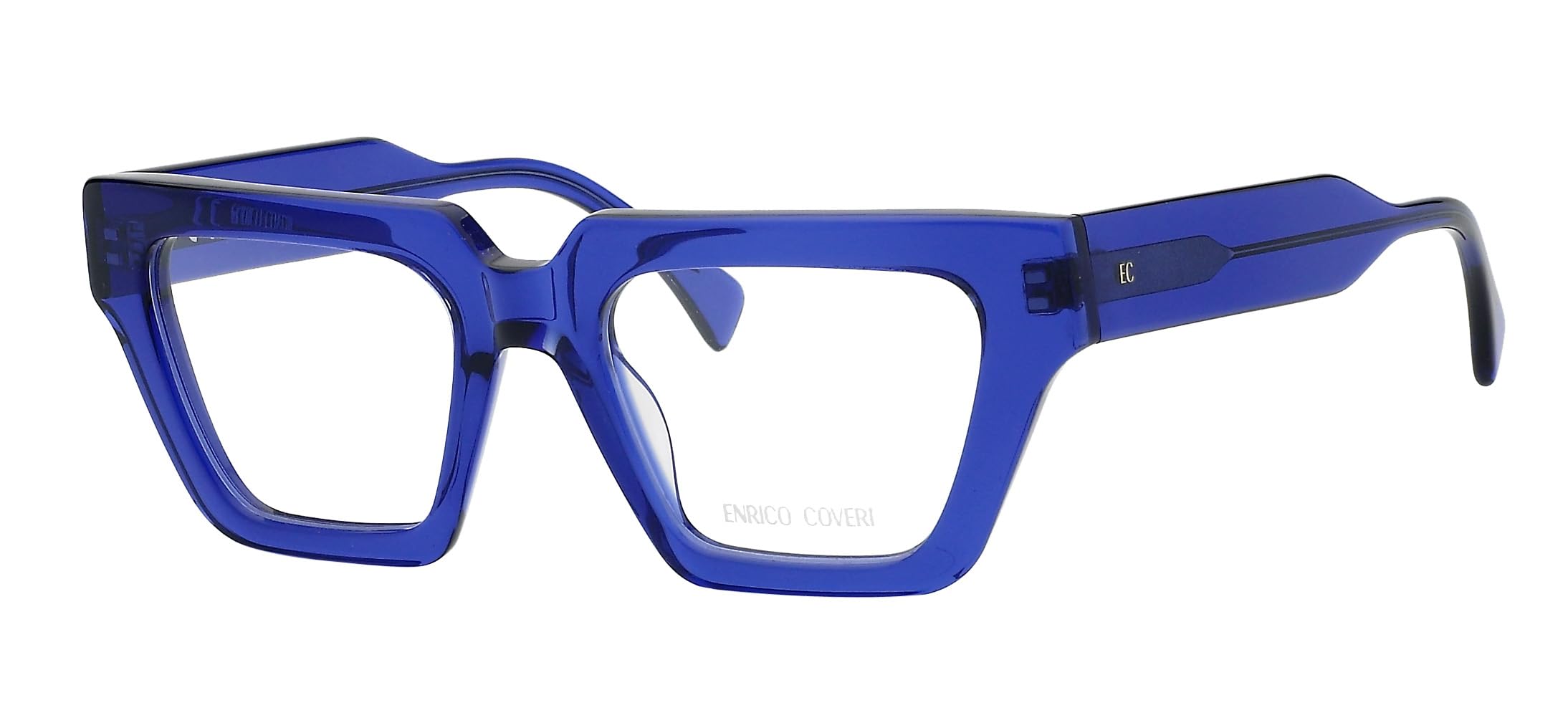 Enrico Coveri Okulary korekcyjne ECV100 damskie okulary kwadratowe, L