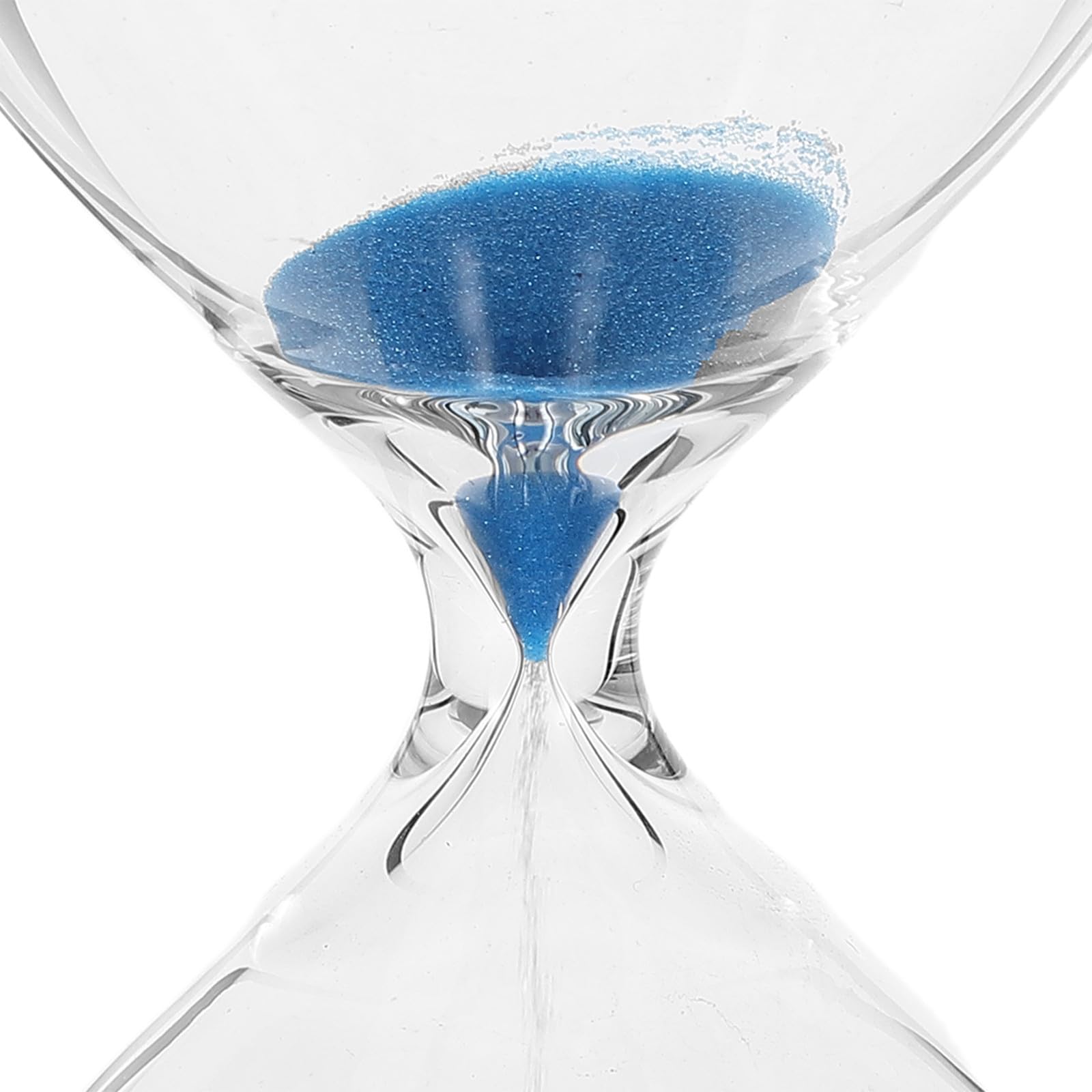 Reloj de Arena de Cristal Azul de 60 Minutos para Oficina y Juegos