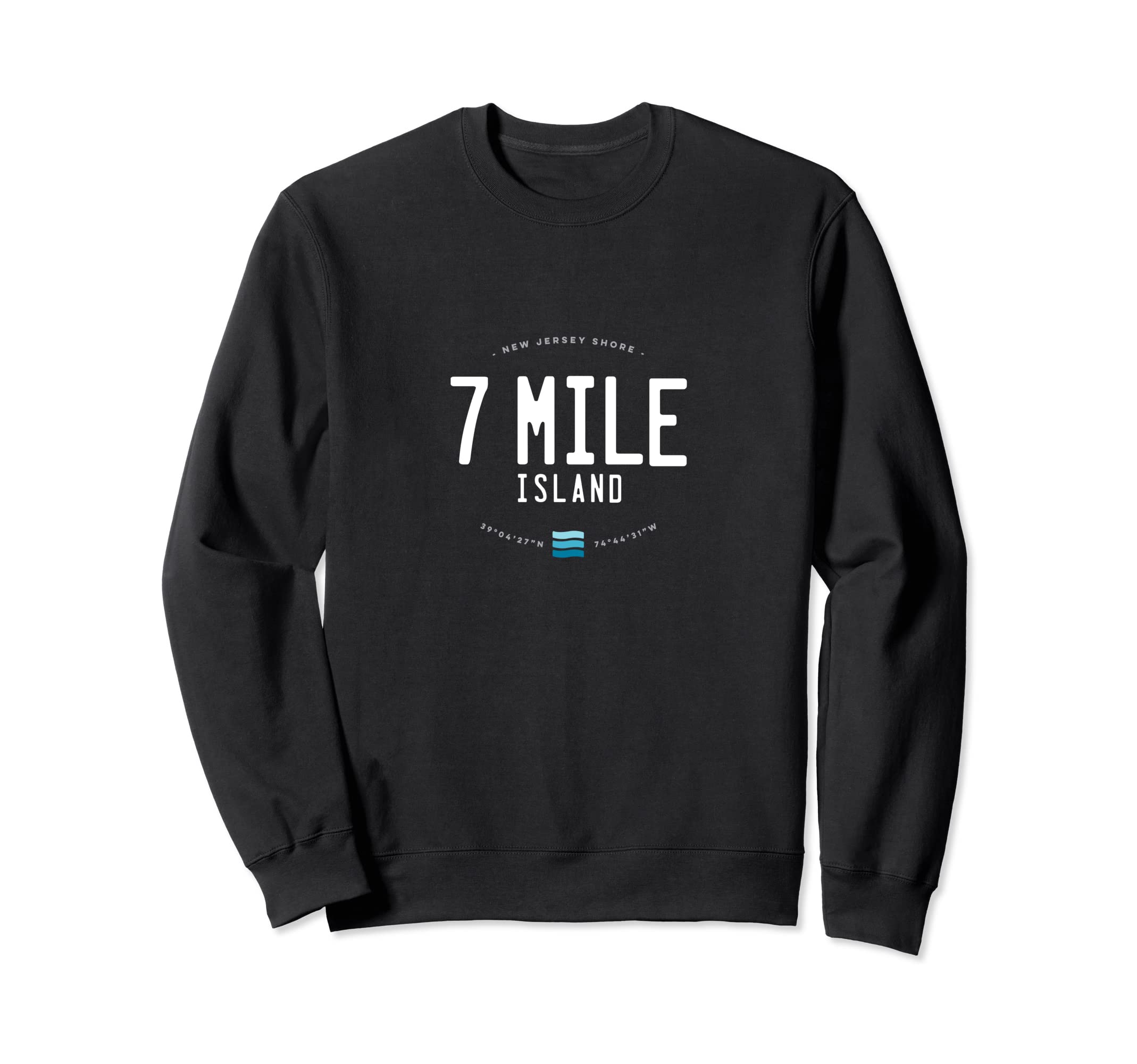 7 Mile Island Avalon Stone HarborBeach Waves Sweatshirt