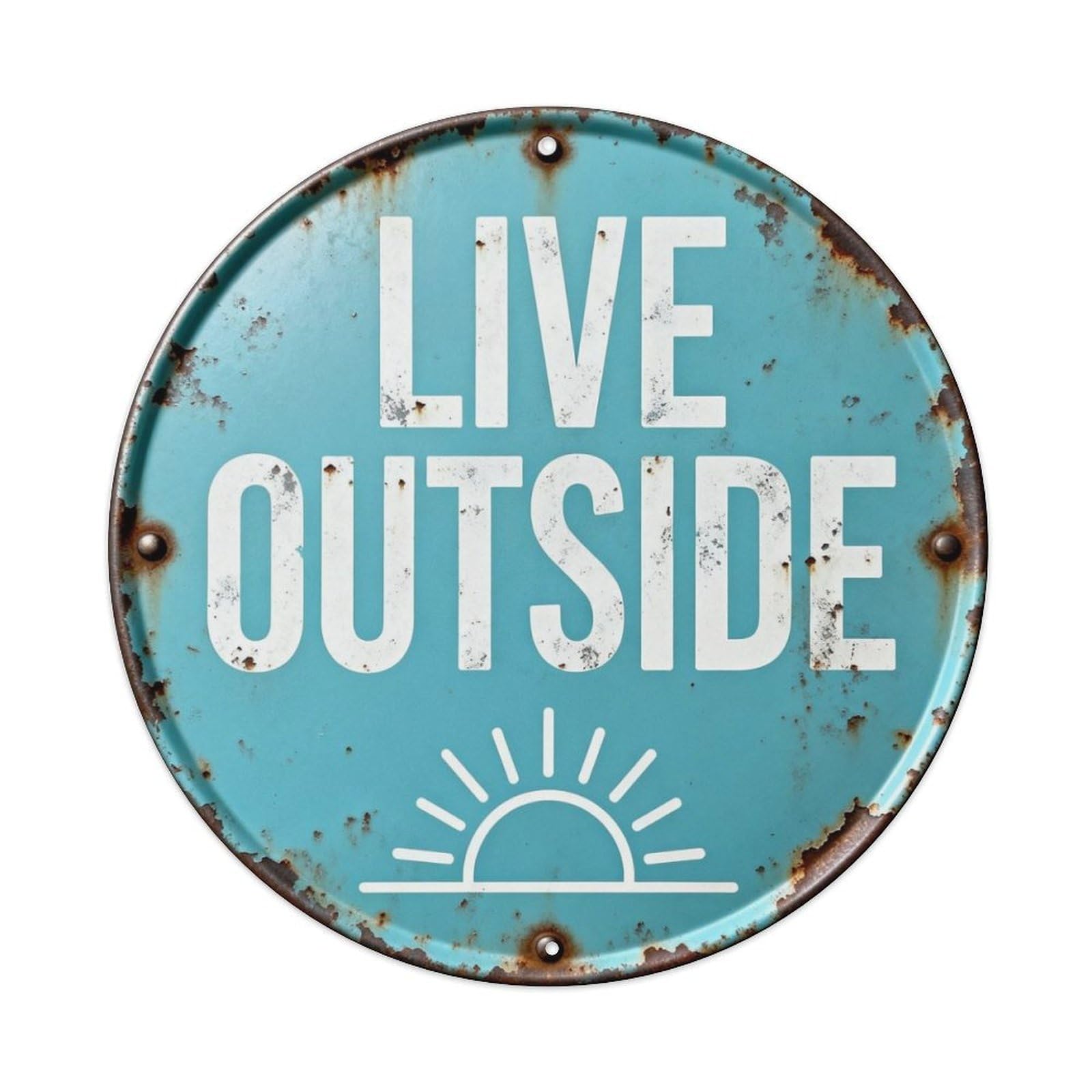 Live Outside Metal Tin Sign Plaque