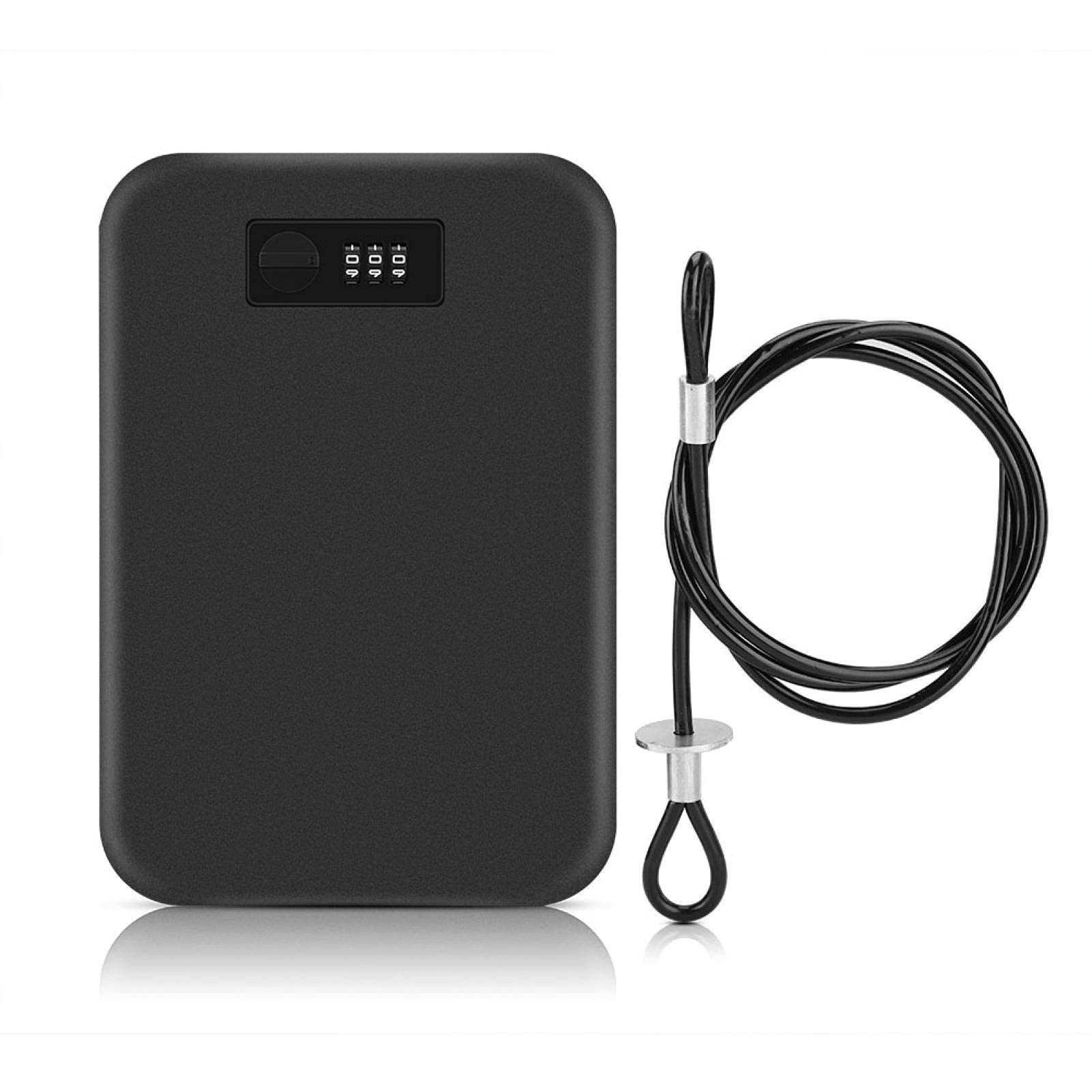 CNAJOI-TDFY Lockbox for Guns and Valuables,Portable Security Case Lock Box Safe with Combination Lock,Portable Security Case,Mini Safe Storage Case