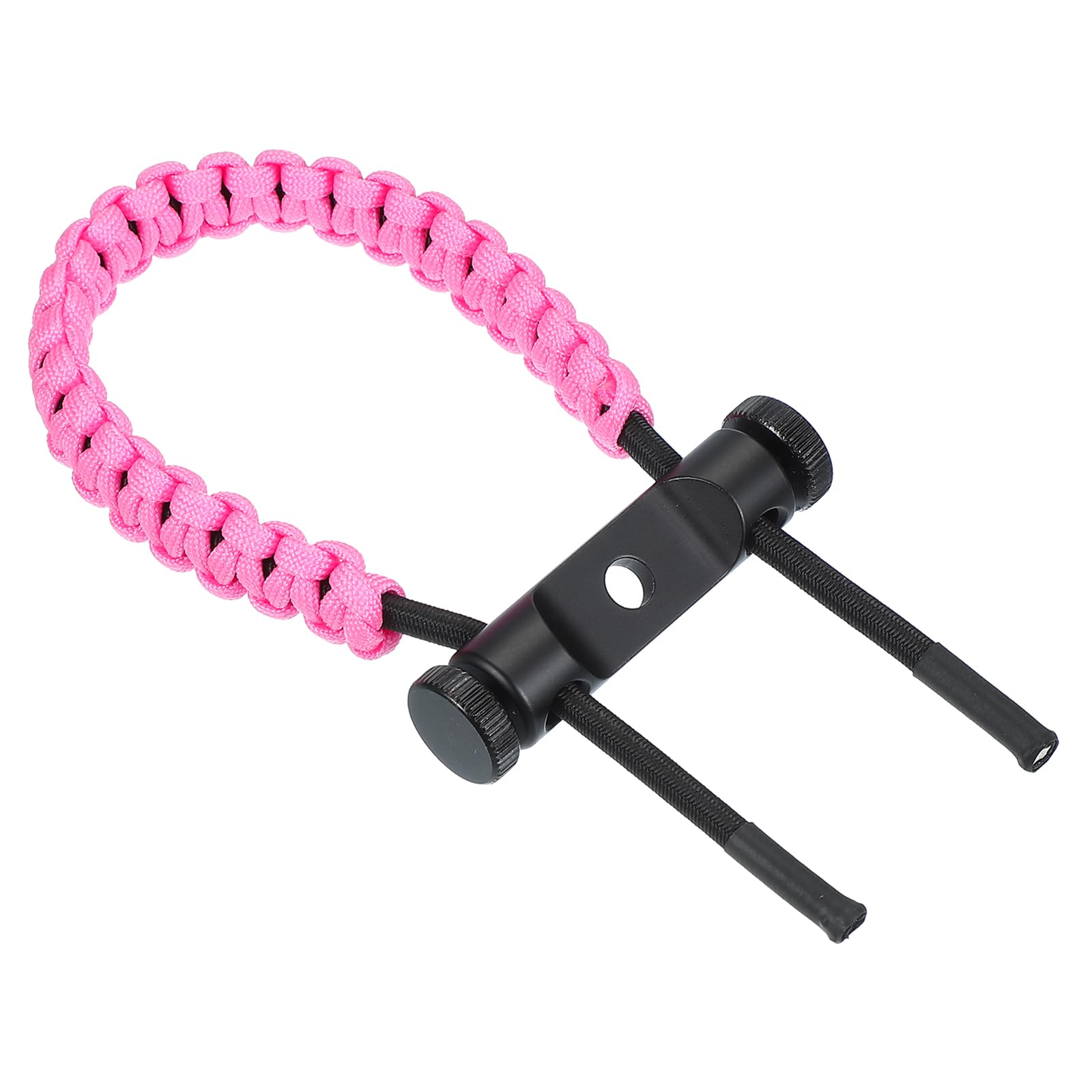 sourcing map Archery Bow Wrist Sling 15.75 Inch 550 Paracord Strap Compound Bow Stabilizer & Hand Loop Carrier Bow Stabilizer for Bow Hunting Shooting Light Pink 1 Count