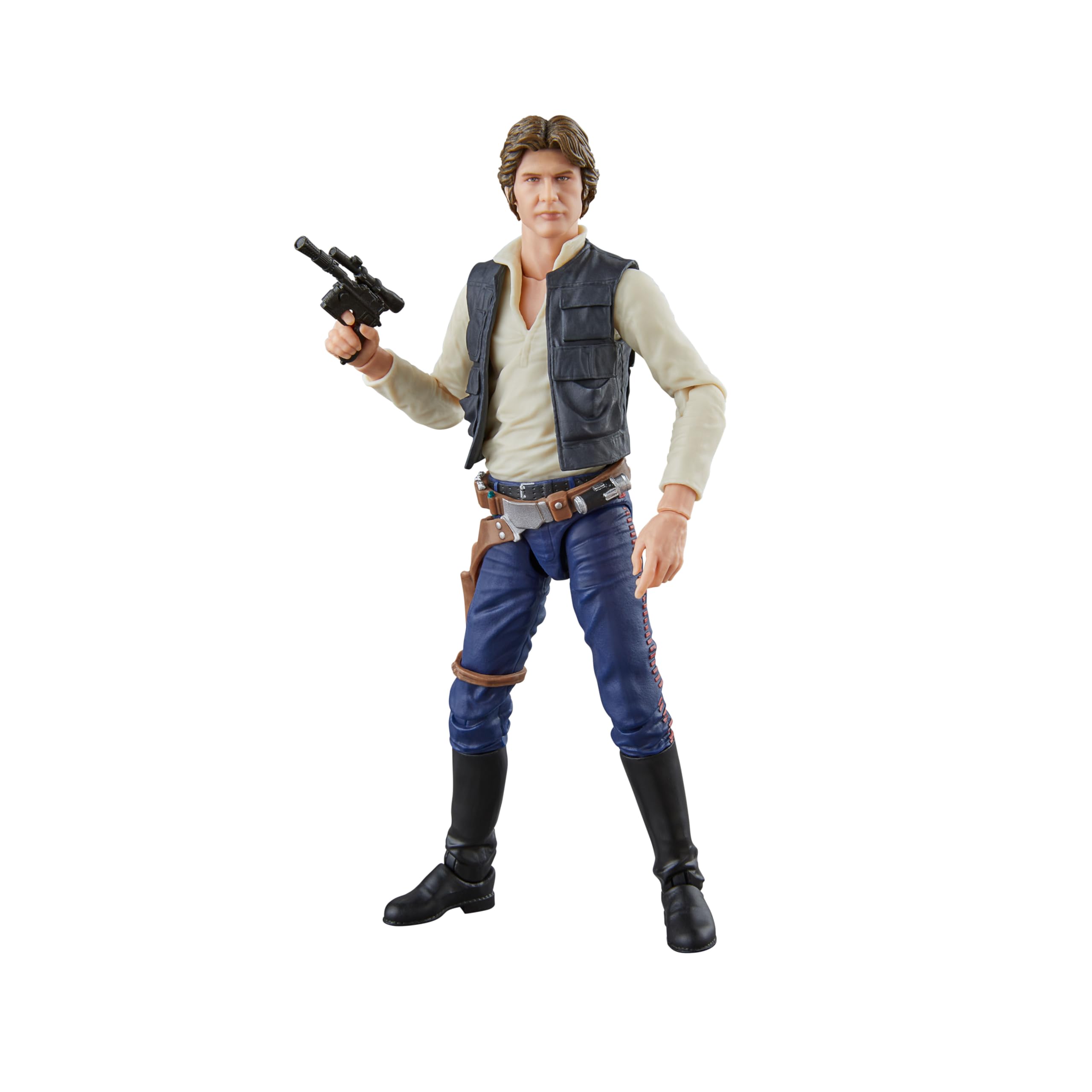 Star Wars The Black Series, Han Solo, Nueva Esperanza, Figura Premium Coleccionable de 15 cm