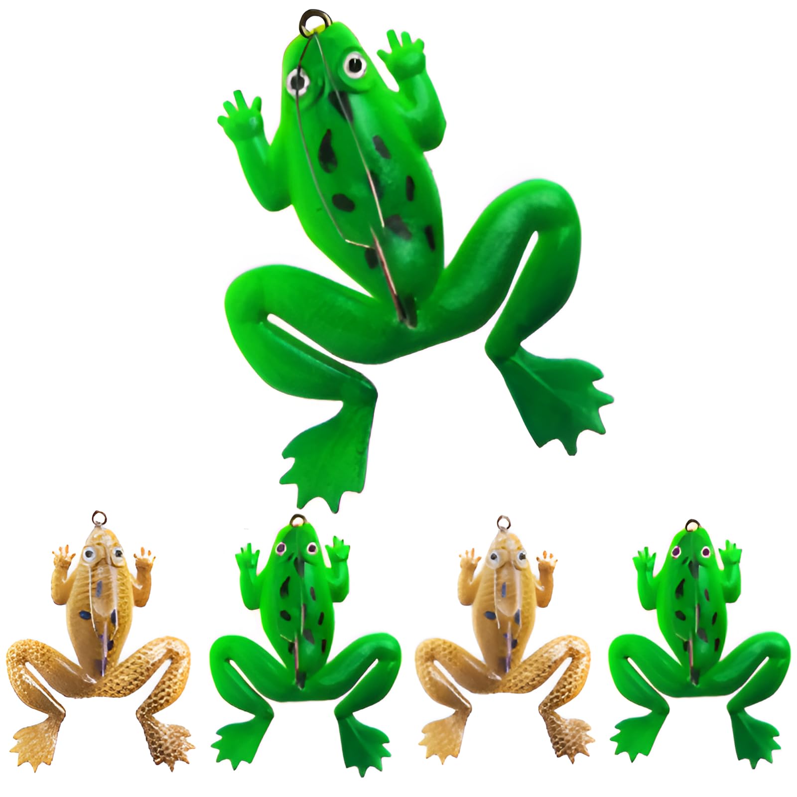 Vinayakart 6cm/5.2g Fishing Lure Soft Artificial Fishing Bait Frog Lure with Hook (Pack of 4 Fishing Lure) (B0CD3ZWTM6) Amazon Price History, Amazon Price Tracker