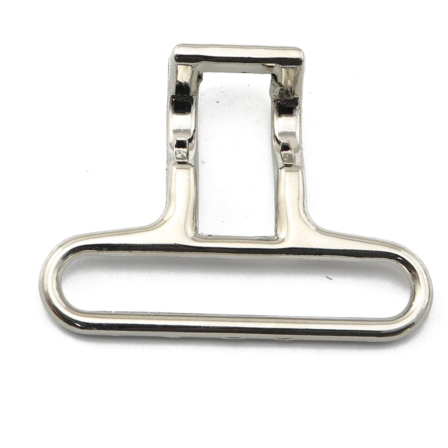JCBIZ 2PCS Silver 4.0cm Interlocking Metal Belt Buckle Clasp Accessories for DIY Waist Hand Sewing Dress Making