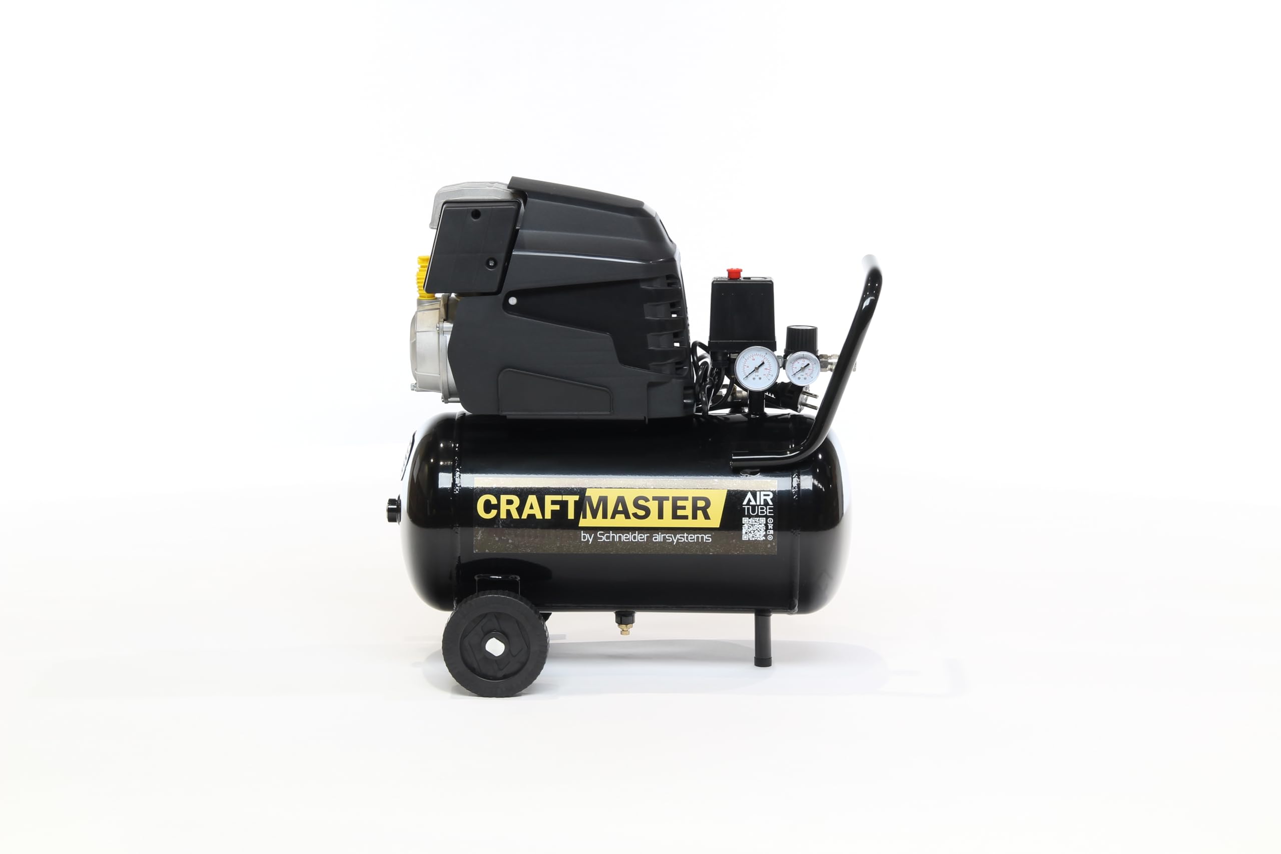SCHNEIDER CRAFTMASTER, mobiler Kompressor, 24 Liter Tank, maximaler Druck: 8 bar, Leistung: 1,5 PS, Geräuschpegel: 95 dB LwA