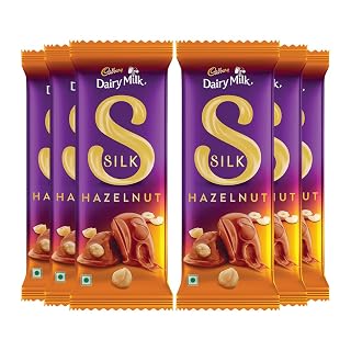 Cadbury Dairy Milk Silk Hazelnut Chocolate Bars, 54 g (Pack of 6)
