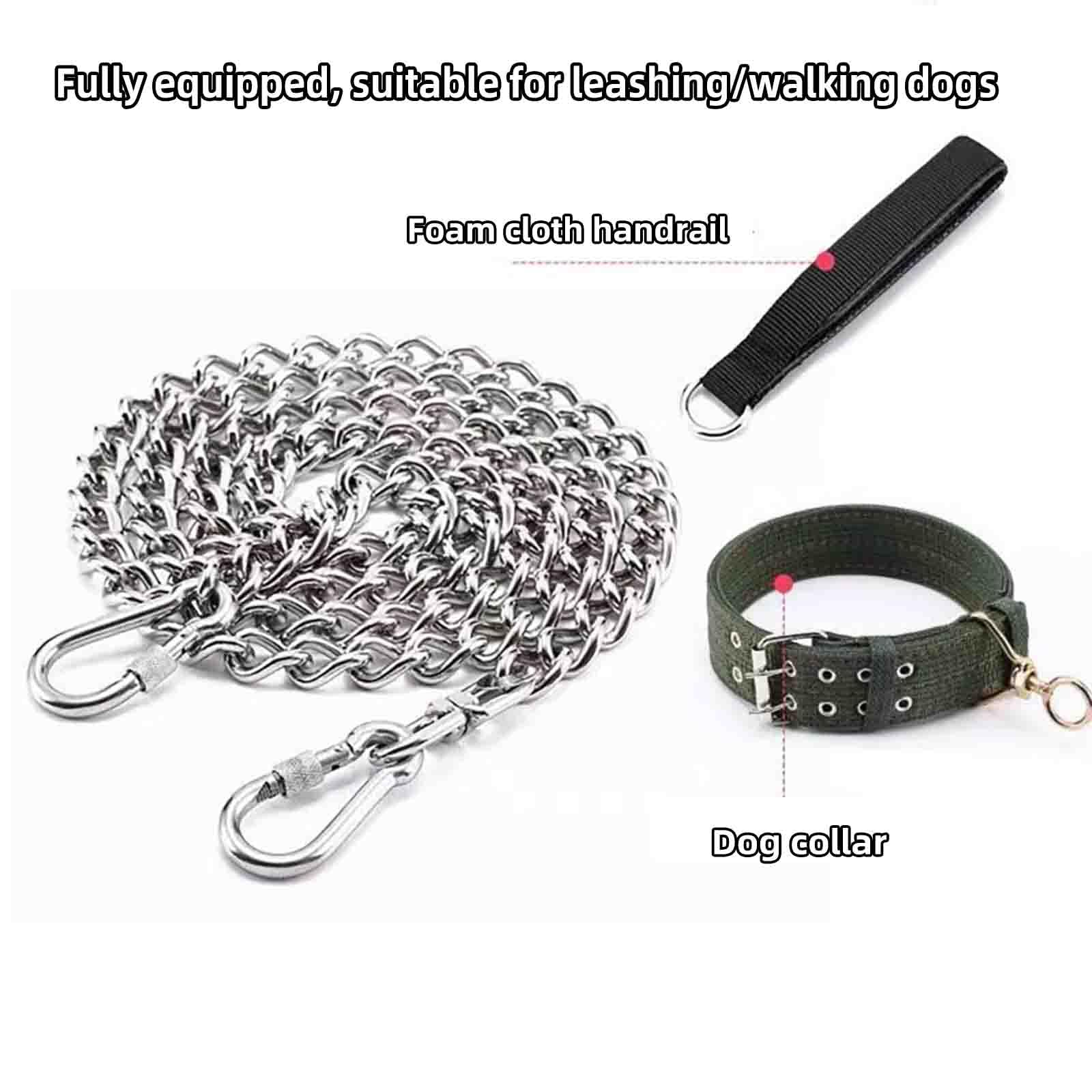 Guinzaglio Per Cani Taglia Grande Addestramento Guinzaglio Cane (silver,3mm 3m)