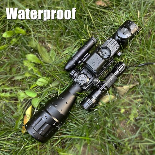 Uuq 4-16X50 Ao Rifle Scope Red/Green Illuminated Range Finder Reticle W/Green Laser thumb #4