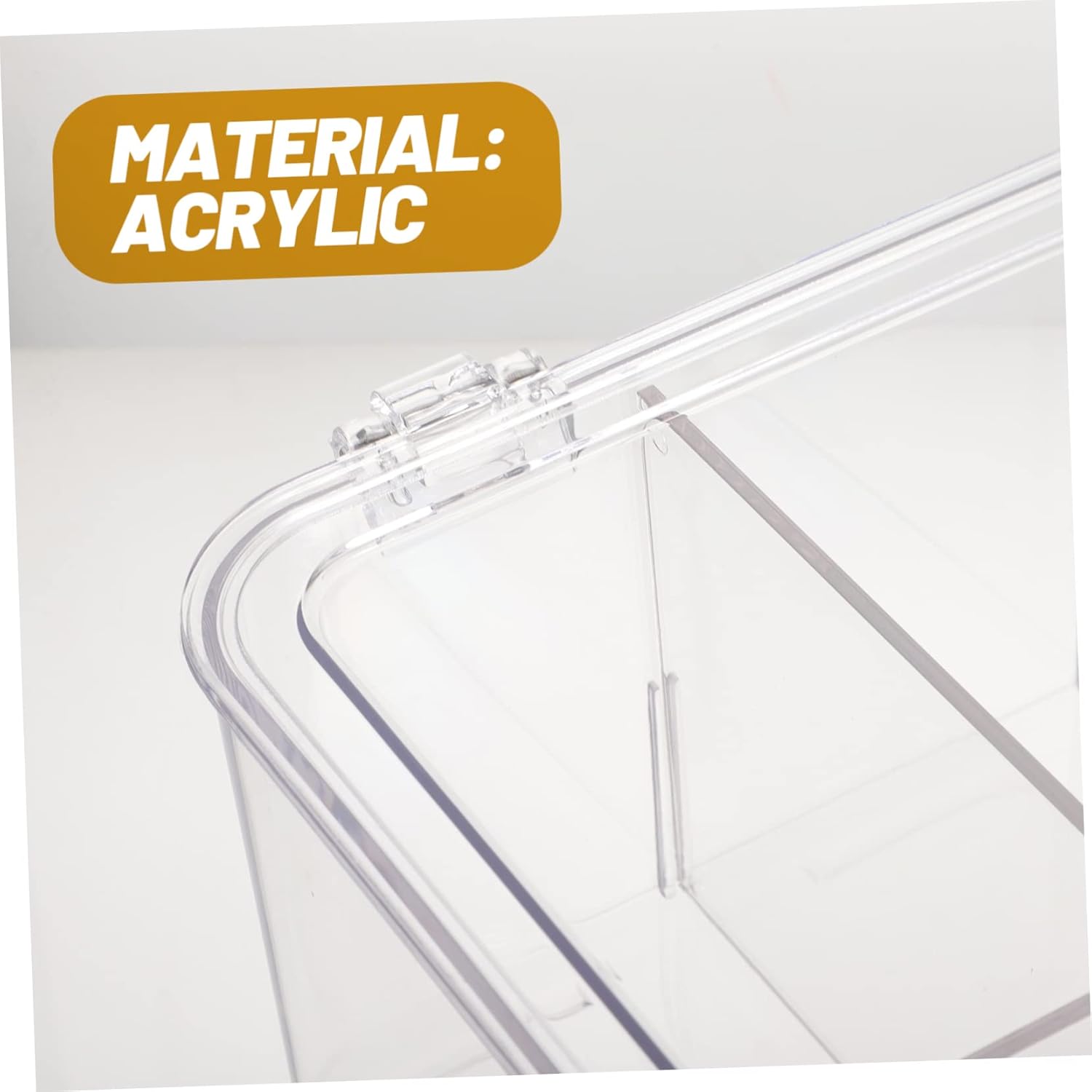 VILLCASE Desktop Tea Bag Organizer with Lid Clear Multi Compartment Storage Box for Tea Coffee Sugar and Snacks Versatile Transparent Tea Bag Holder for Home and Office Use