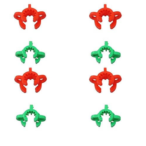 Miniatura 8 de 8 clips de plástico para juntas de 4 tamaños (0.551 in, 0.748 in, 0.945 in, 1.142 in), abrazadera de laboratorio Keck #14#19#24#29 Keck Clips