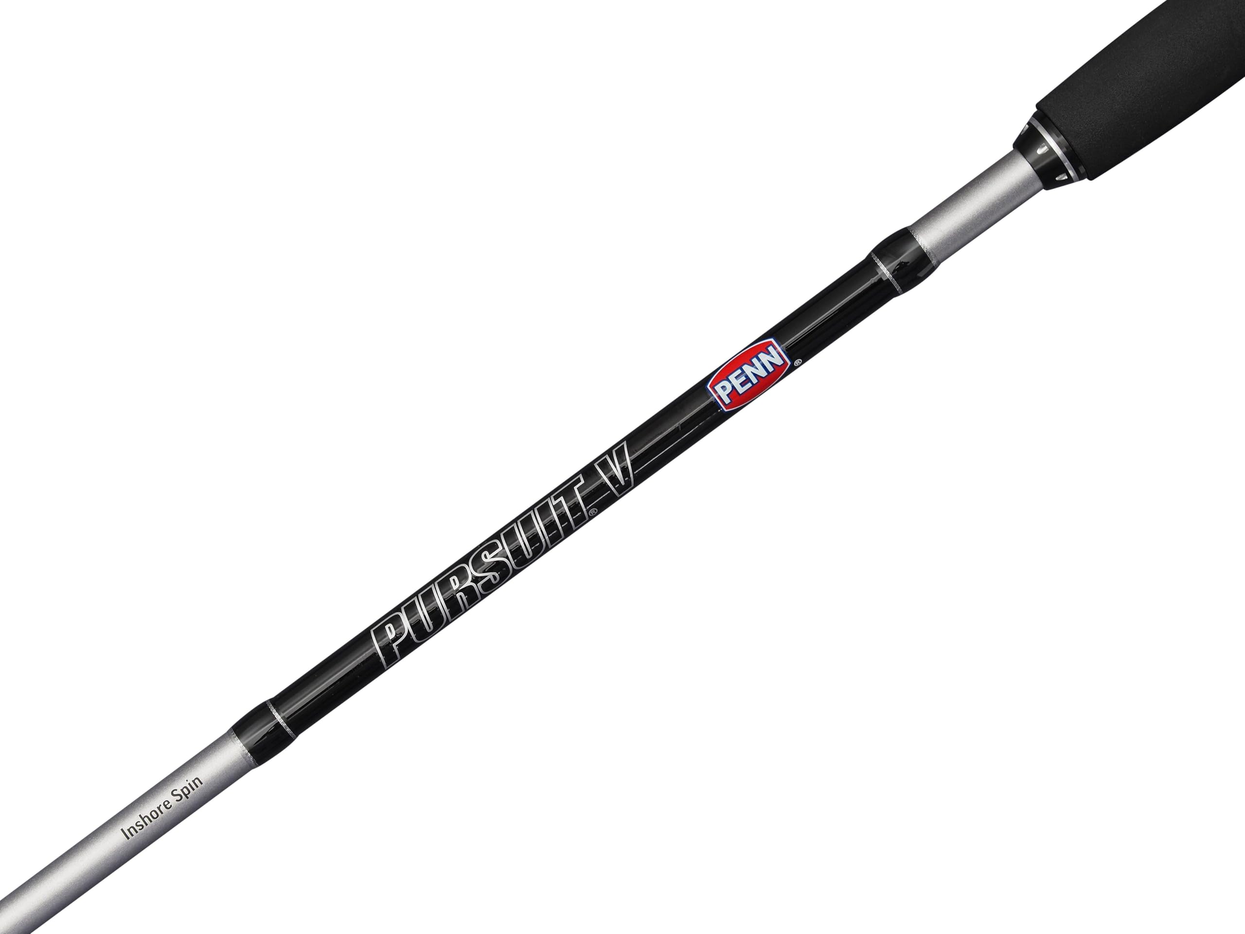 PENN Pursuit V Inshore Spinning Combo canna e mulinello da spinning costiero | Set da pesca costiera in acqua salata | Corpo in grafite | 4+1 cuscinetti a sfera sigillati | 3000 | Opzioni multiple