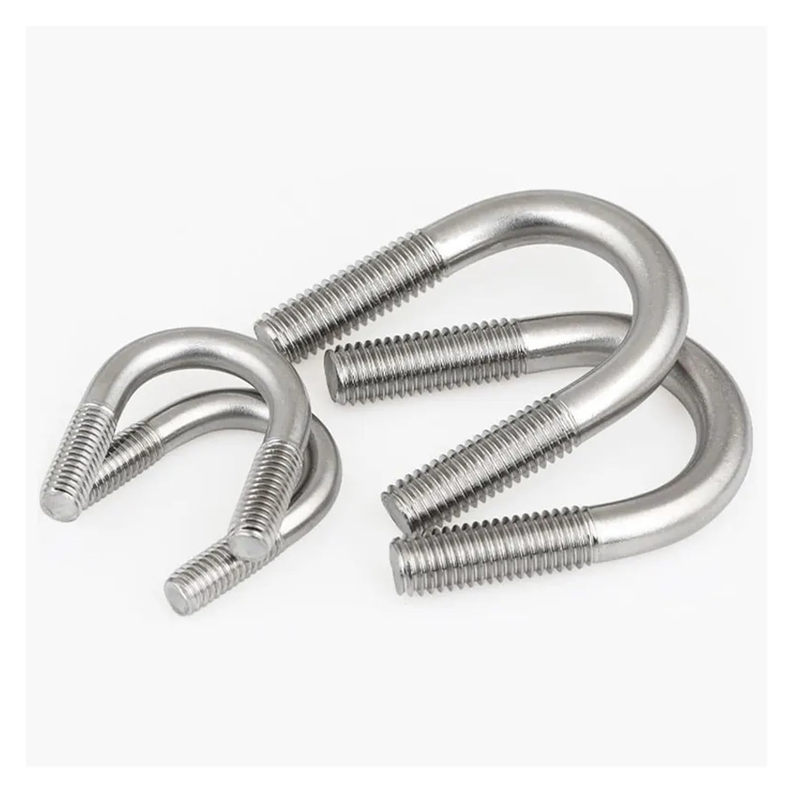 Morsetto per tubi con bullone a U, in acciaio inossidabile 304, M6/M8, multi dimensioni, resistente per un fissaggio sicuro, durevole e resistente alla corrosione, ideale per impianti idraulici e