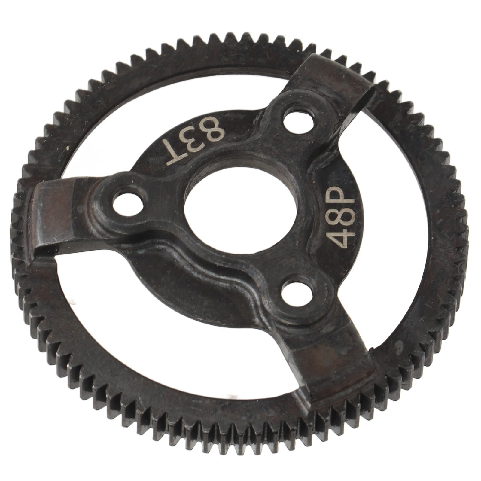 Engrenage Droit à Grande Vitesse En Acier Pour Voiture Télécommandée TT-02 - Kit De Conversion 68T, Métal Noir
