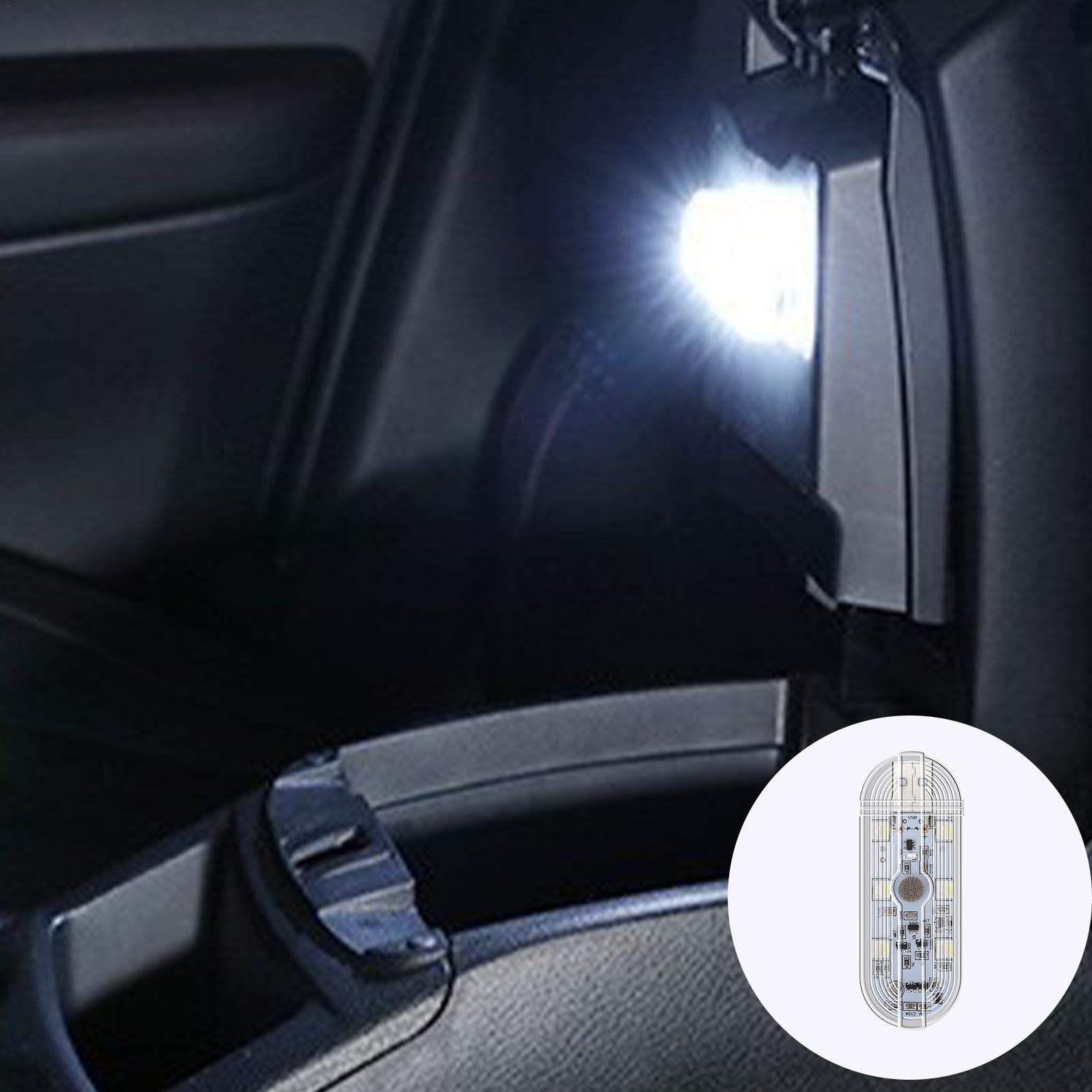 Luci LED Lampeggianti Per Auto 7 Colori | Wireless Con Sensore E Ricarica USB | Avviso Di Sicurezza