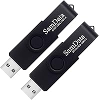Vista 9 de Paquete de 2 Unidades Flash USB de 64GB, Unidades Thumb de 64GB Memory Stick Jump Drive con Luz LED para Almacenamiento y Copia de Seguridad