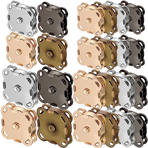 Magnet-Druckknöpfe 100 Stück – 18 Mm Silberfarben | Ohne Werkzeug Zum Nähen & Basteln