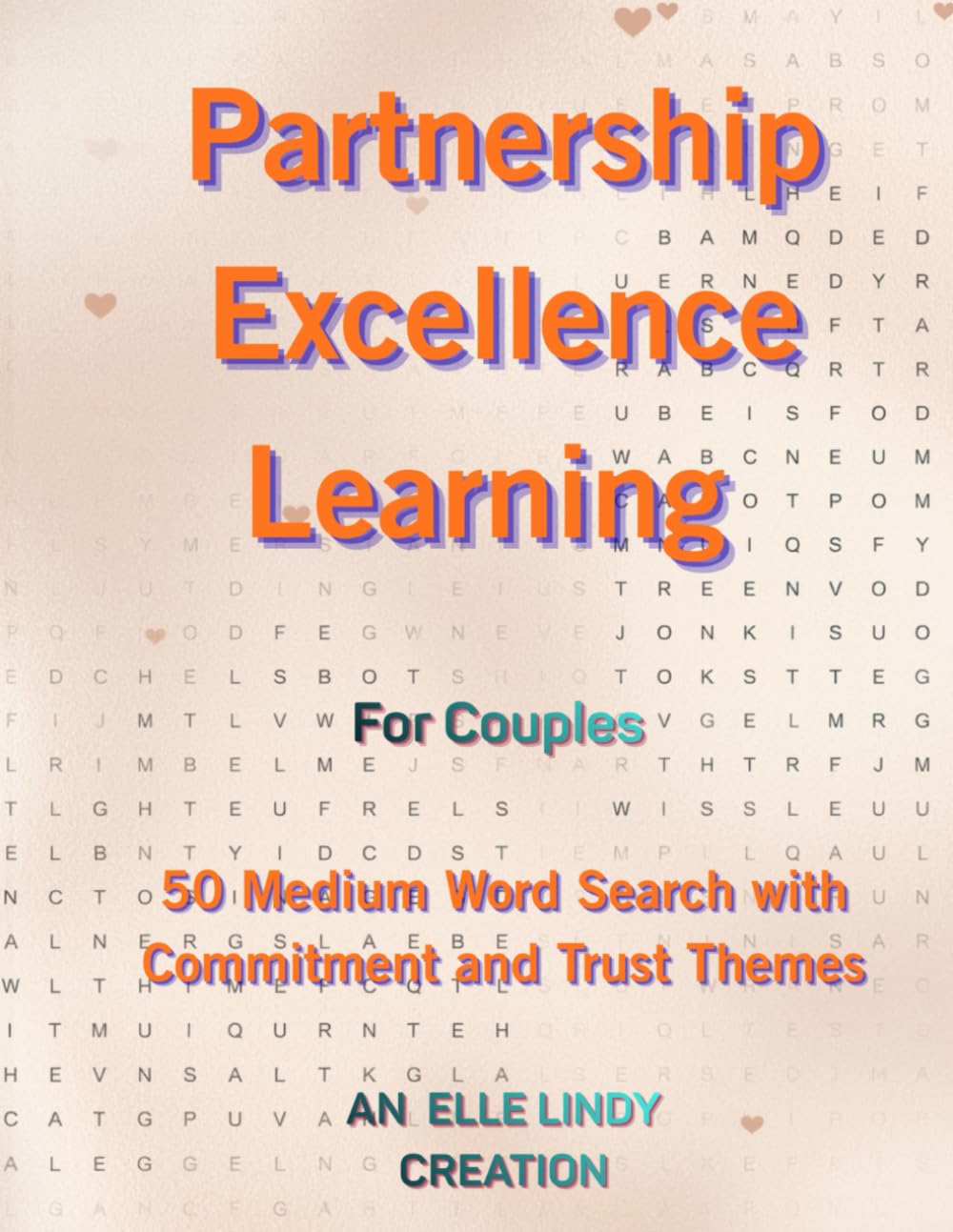 Partnership Excellence Learning: 50 Medium Word Search with Commitment and Trust Themes (Large Print)