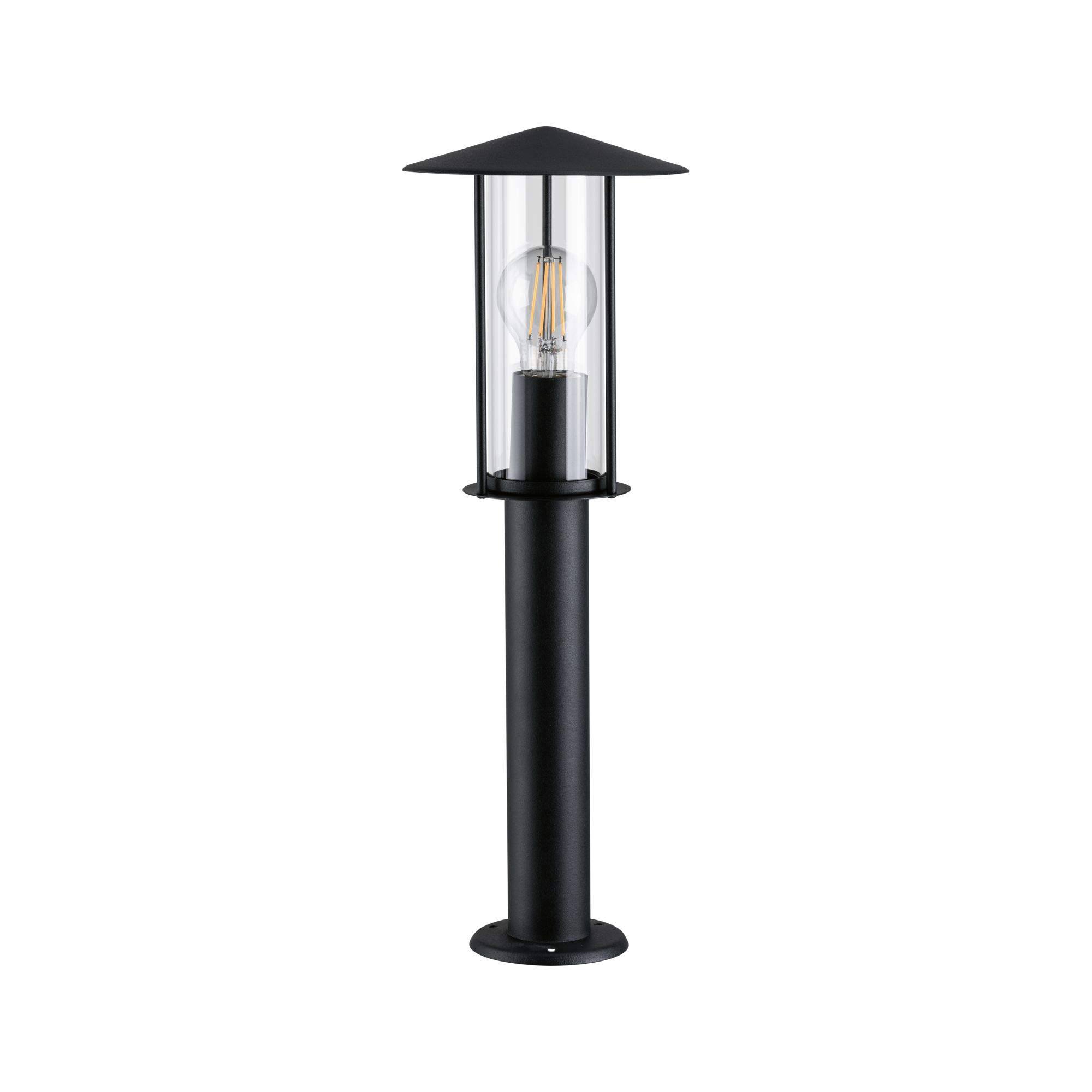 Paulmann 94397 - Lampada da esterno Classic IP44, dimmerabile, per esterni, grigio scuro, in metallo, in vetro, E27