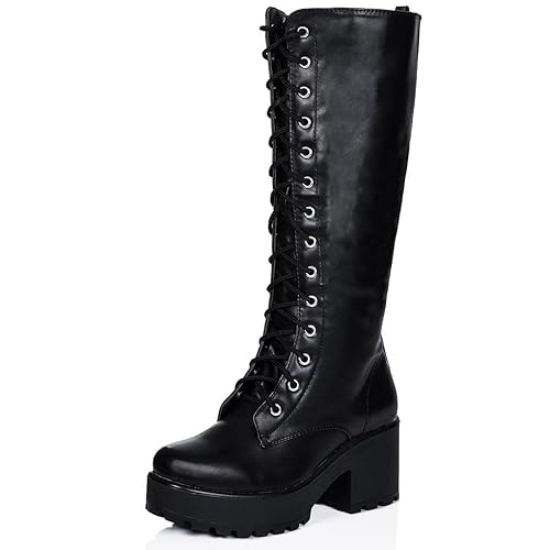 chunky heeled boots uk