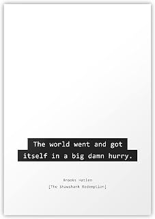 The Shawshank Redemption Hurry Quote Poster