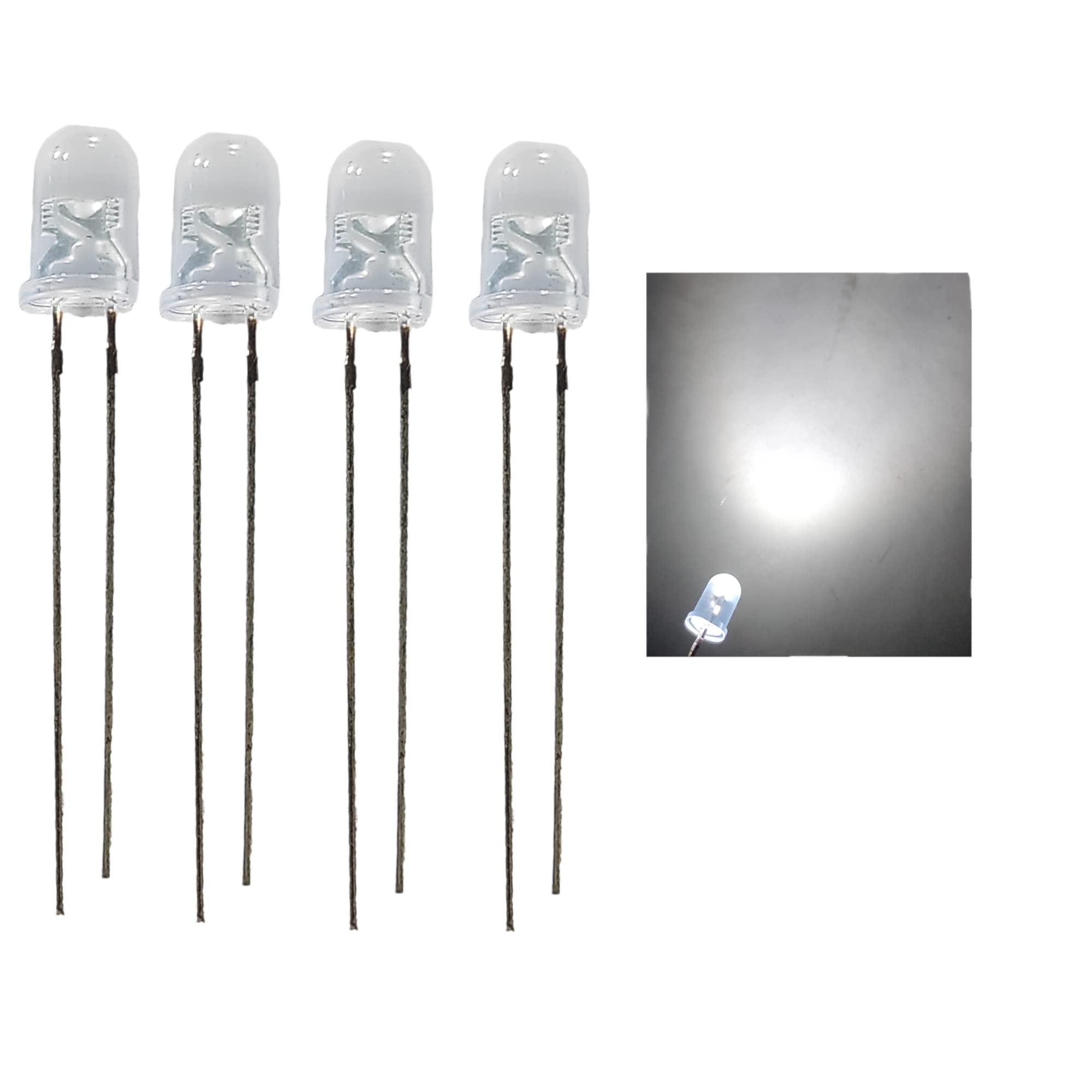 UNIVERSAL HUB 5mm multicolor Combo Of 50PCS LED LIGHT 10 Piece Each Color Red Green Blue Milky White Yellow Mini Bulb, flanged - Image 4 thumbnail