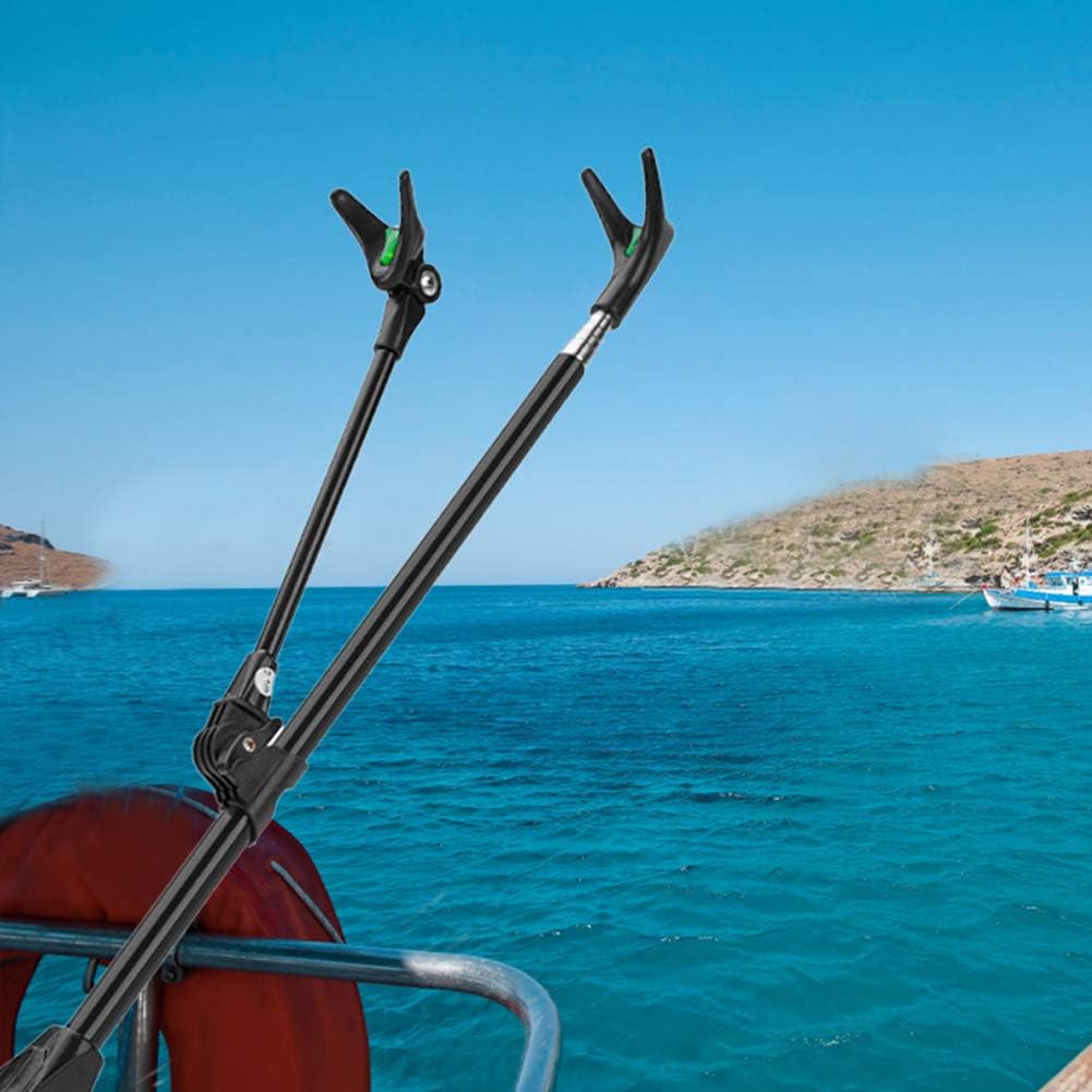 Rutenhalter Angelrutenhalter mit Teleskopfüßen,360°Verstellbar Angeln ...