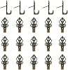 20 Pack Push Pin Hangers Push Pin Picture Hanger Hooks Wall Hooks for Home Office Fabric Wall WoodenBronze