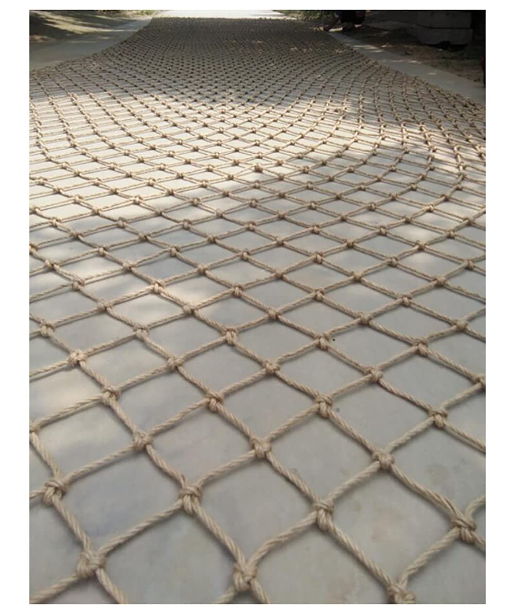 Filet de protection pour balcon en corde de chanvre tissée pour animaux