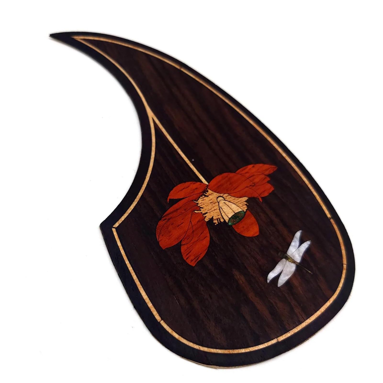 Uniwersalna osłona pickguardu do gitary akustyczne Pickguard do gitary akustycznej lite drewno idealnie sfazowane krawędzie części zamienne do instrumentów