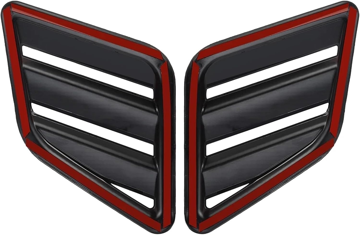 Car Accessories 1 Pair Car Front Bumper Hood Vent Air Outlet Universal Grill Cover Trim for Fords vauxhalls for Mustang for focuss Fiesta for bmws(Carbon Fiber)