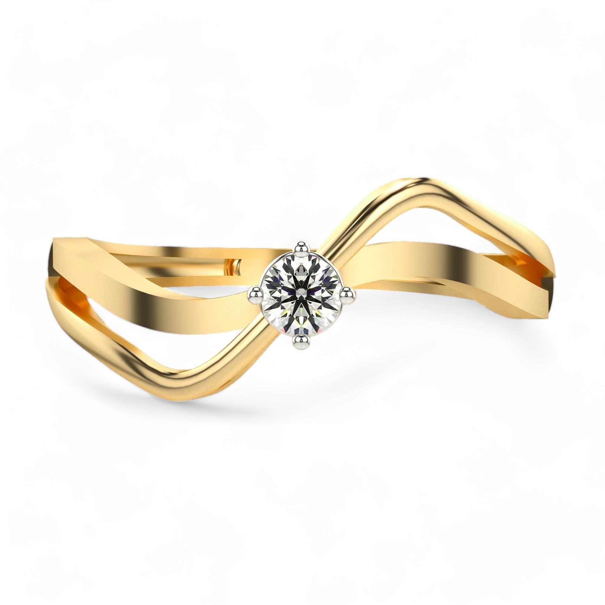 valanova Sterling Silver & Certified Lab Grown Diamond 0.11cts | Ring For Women/Girls | Stylish & Elegant | VGR0309-picture-33