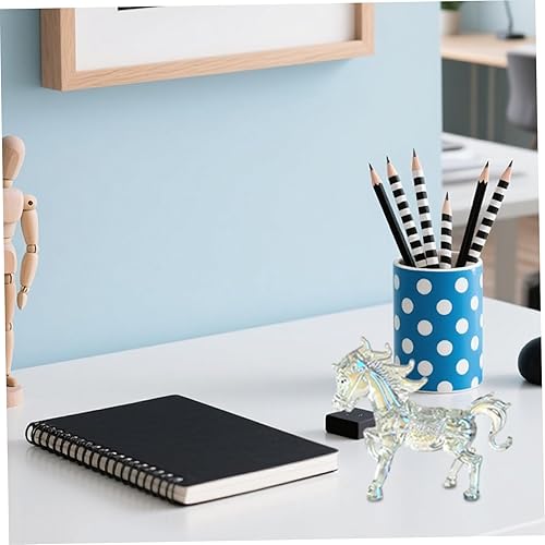 Miniatura 3 de Clear Crystal Horse Statue, Elegant Figurine for Home Office Decor, Animal Sculpture for Display