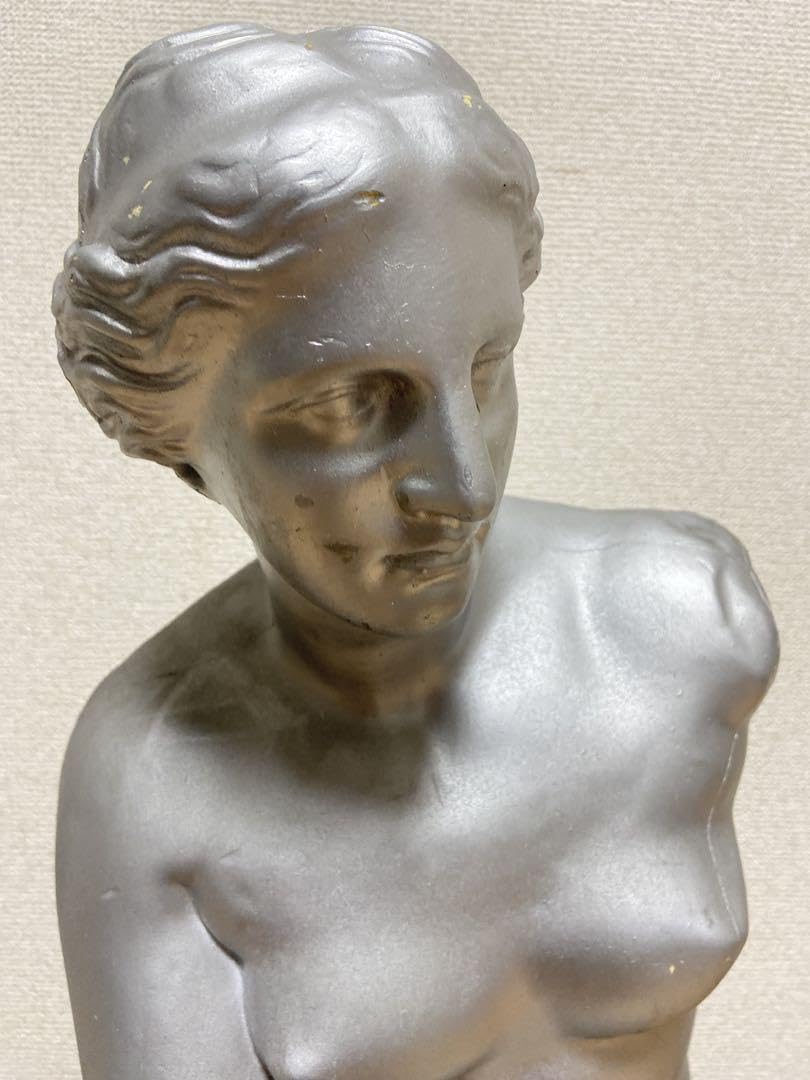 Amazon.co.jp: 石膏像 ミロのヴィーナス 半身像 シルバー 塗装